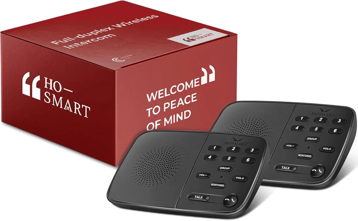 WUQ WUQ UltraSpeak HY812 Wireless Intercom 2 Stations 1200 ft — product photo