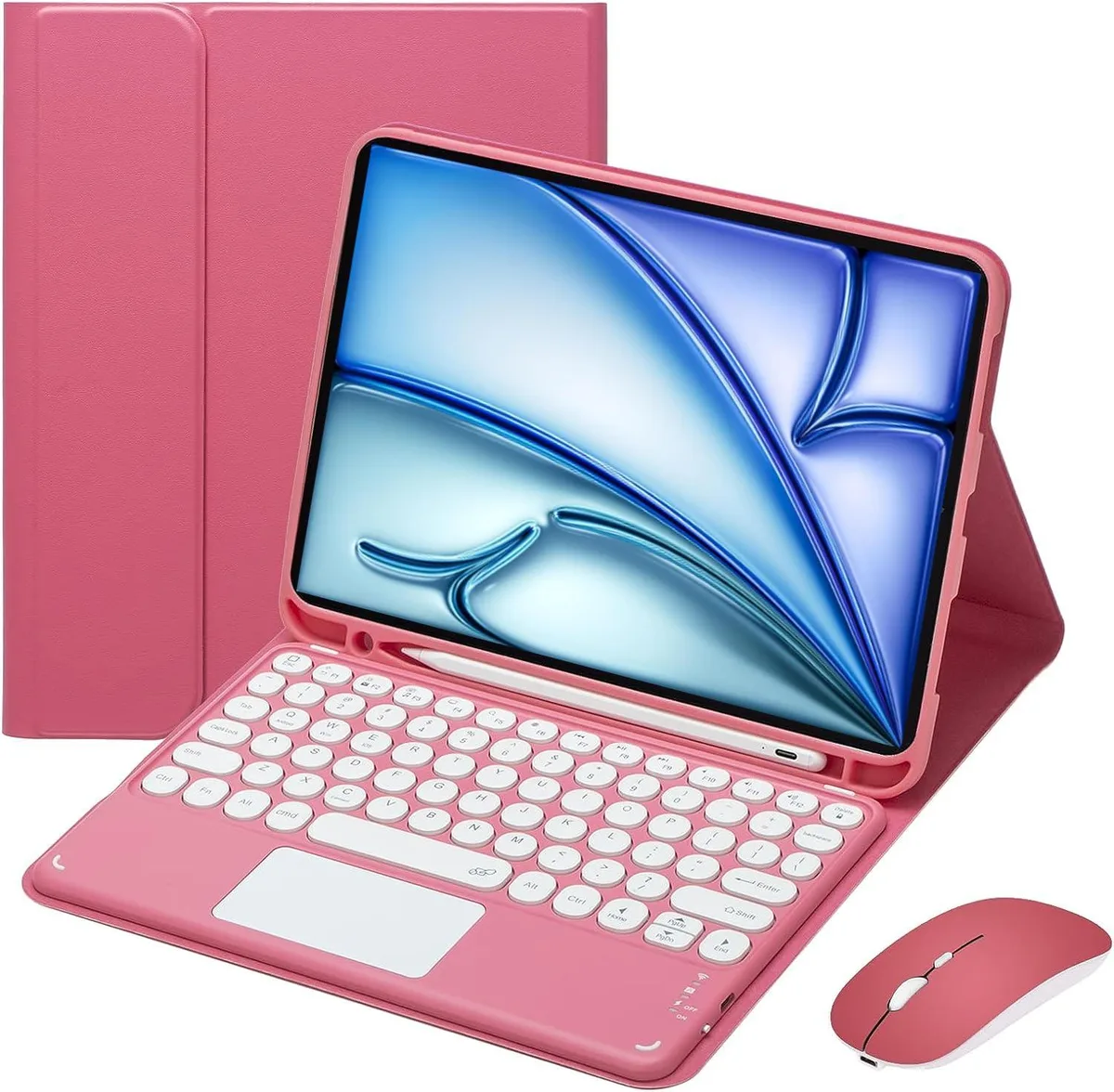 Timoom Timoom Keyboard Case with Mouse for iPad Air 11" 2025/2024 10.9" 2022/2020 Red — product photo