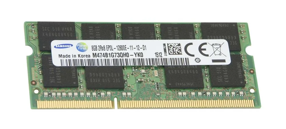 SAMSUNG SAMSUNG 8GB DDR3-1600MHz ECC Unbuffered CL11 204-Pin SoDIMM 1.35V Dual Rank — product photo