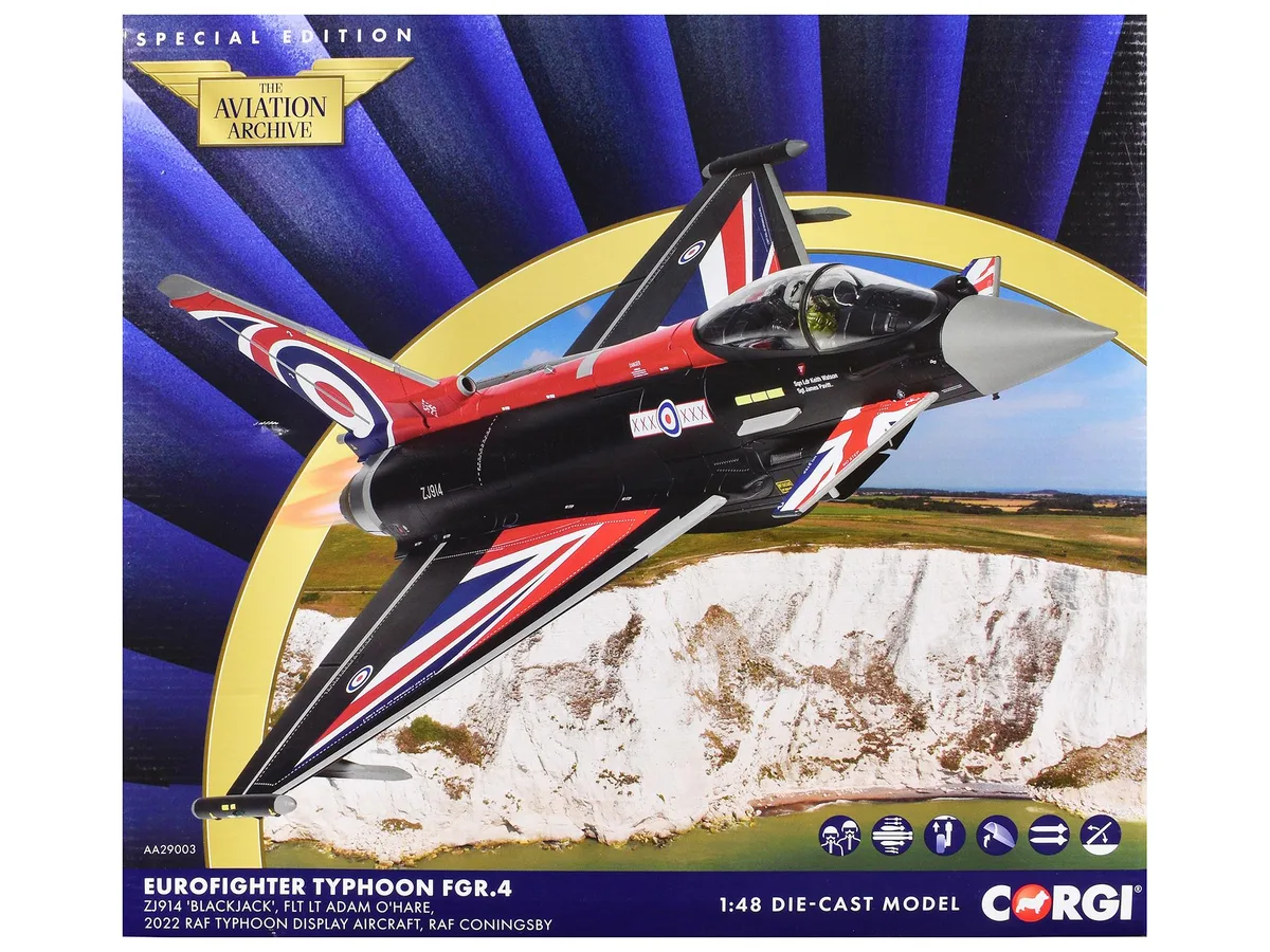 Corgi Corgi Eurofighter Typhoon FGR4 "Blackjack" 1/48 Diecast 2022 — product photo