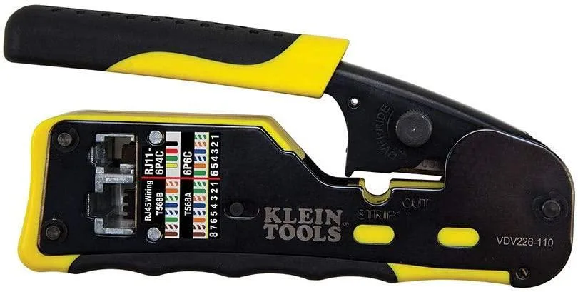 DIVI DIVI Ratcheting Modular Data Cable Crimper VDV226-110 — product photo
