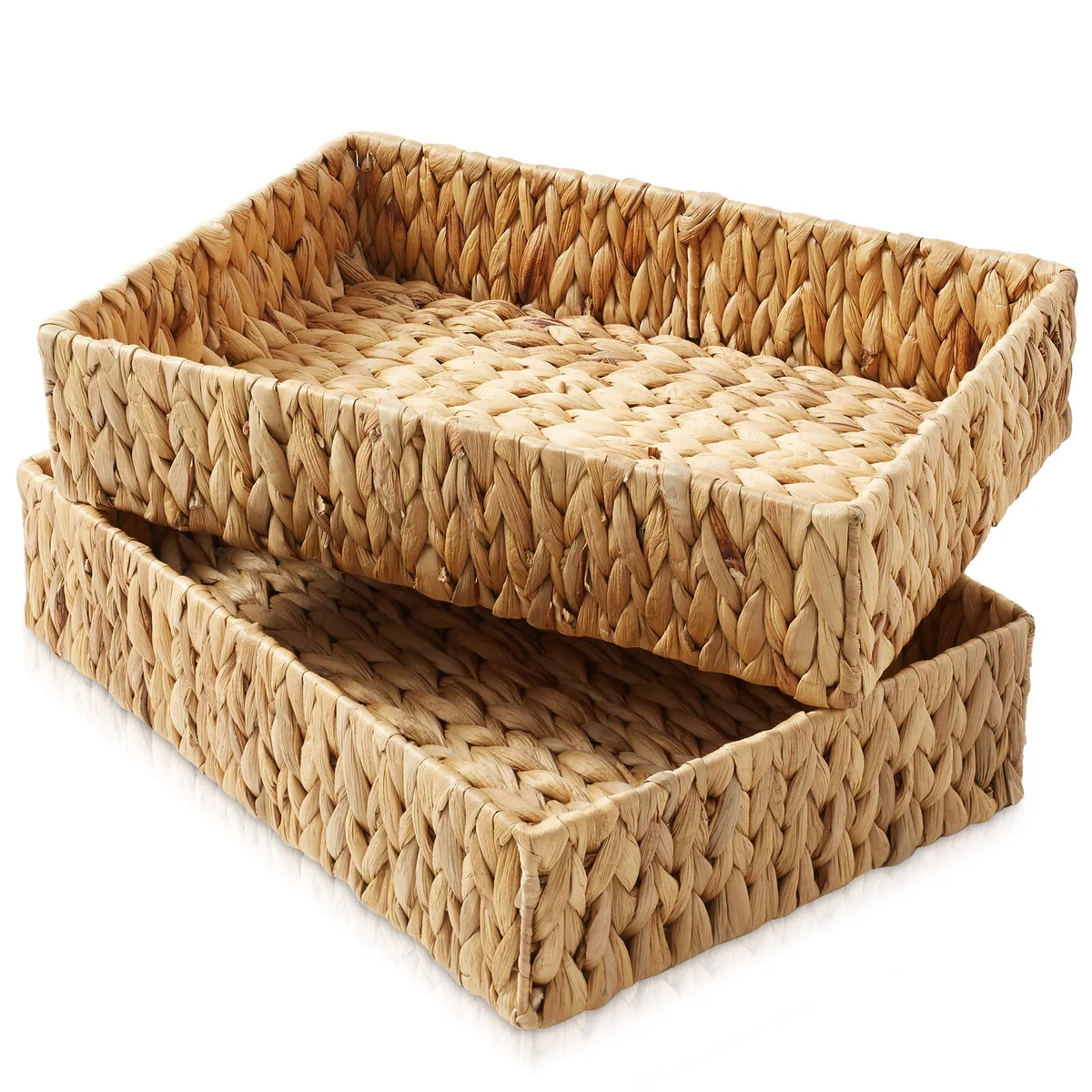 Casafield Casafield STO-E1607-NAT shelving, set of 2, 15.75" W x 11.25" D x 3.25" H — product photo