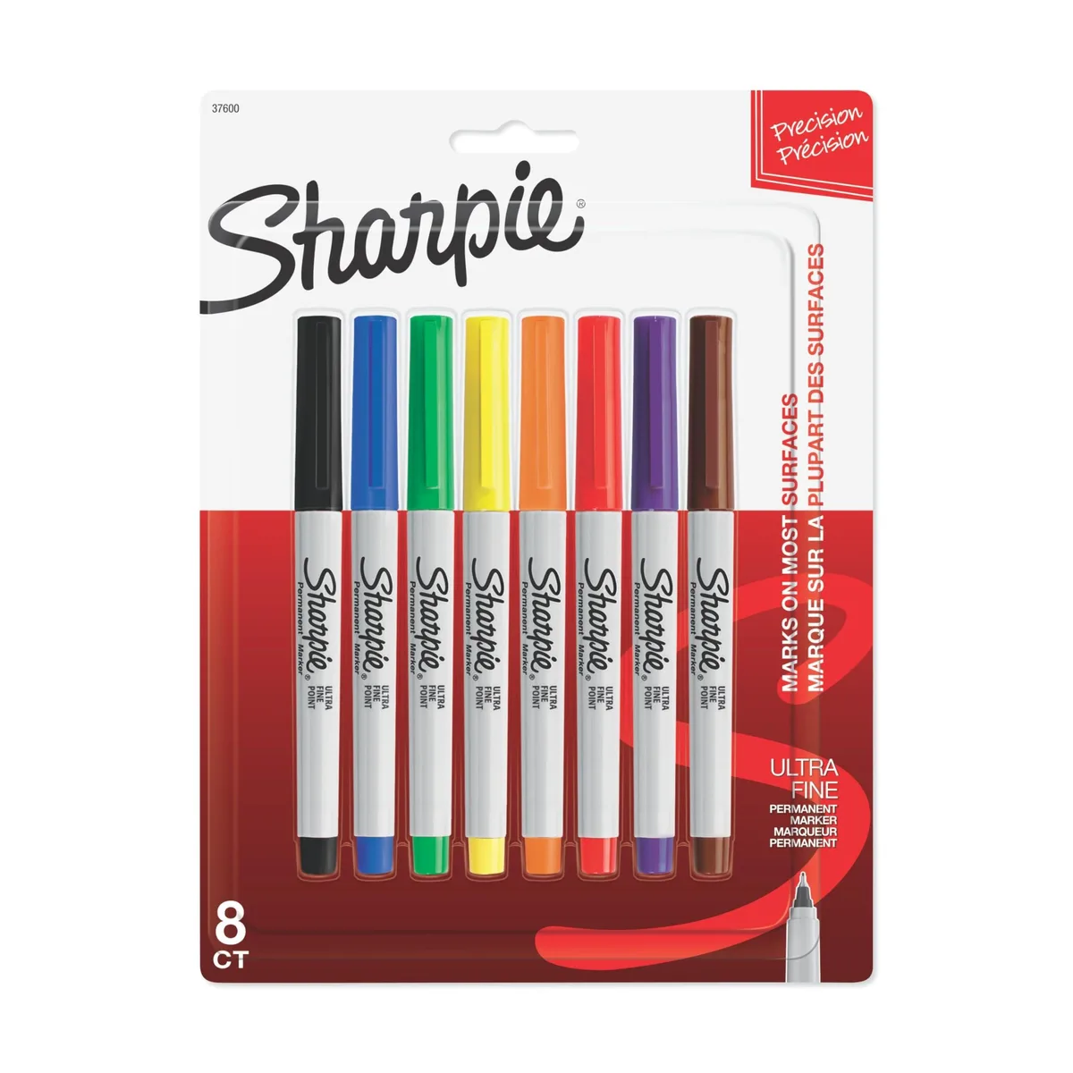  Sharpie 37600 Ultra Fine Point Permanent Markers, 8 Count — product photo