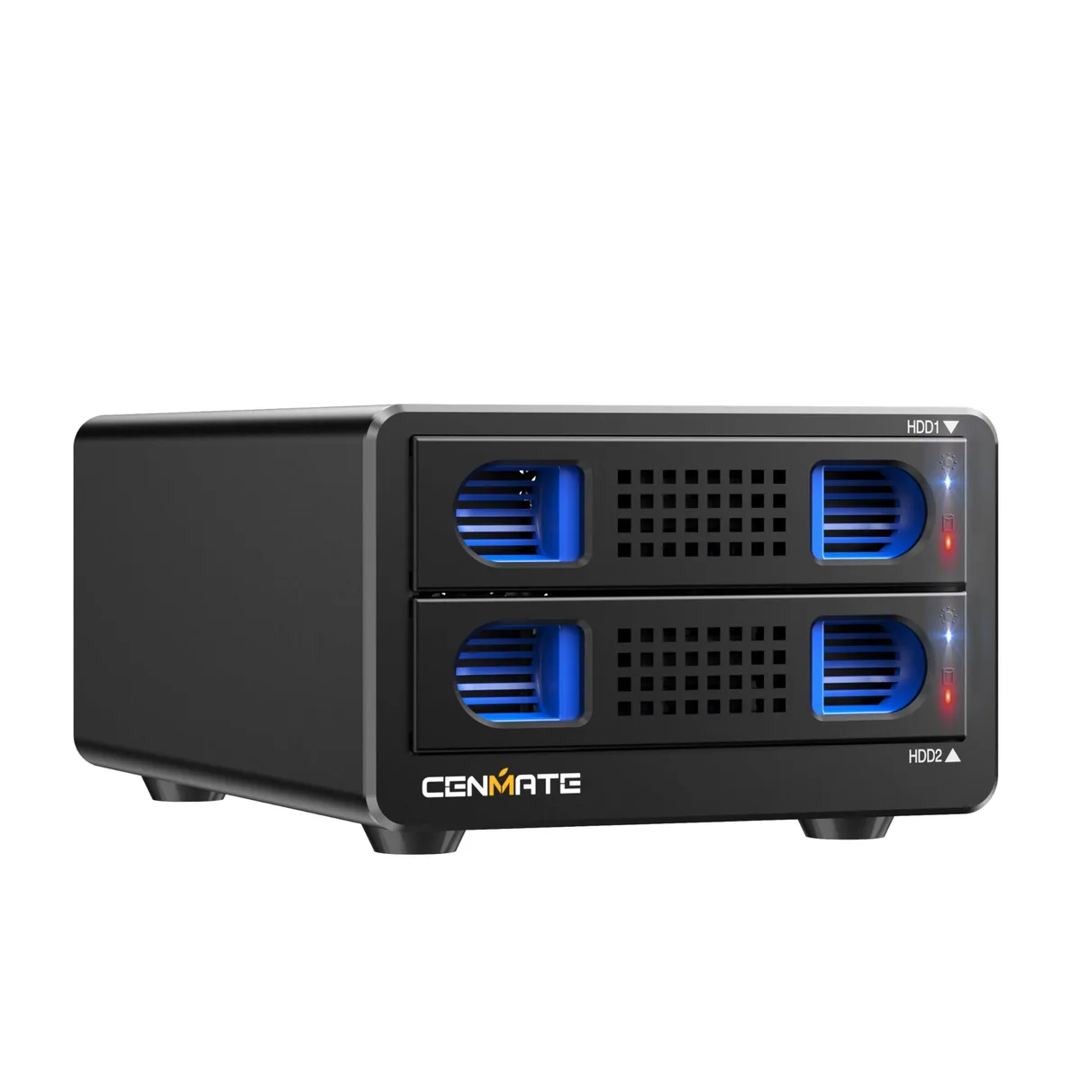V2 Technologies V2 Technologies 2 Bay SATA Enclosure USB 3.0 2.5 3.5 inch Fan 40-50 dB 20TB 2 in 1 accessory — product photo
