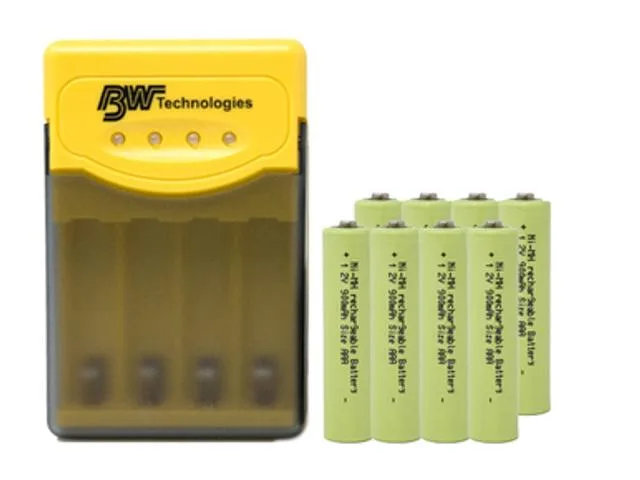 DUSLAN DUSLAN A05AA21AA smart charger with 8 AAA NiMH 900 mAh batteries — product photo