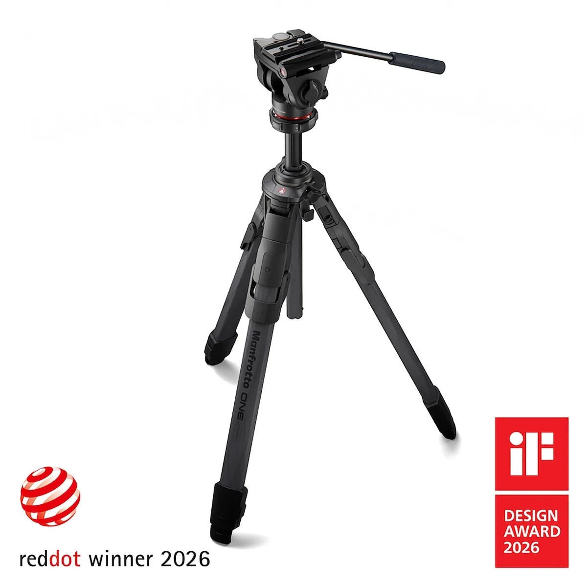 Manfrotto Manfrotto ONE Carbon Fiber Hybrid Tripod with 500X Fluid Video Head — product photo