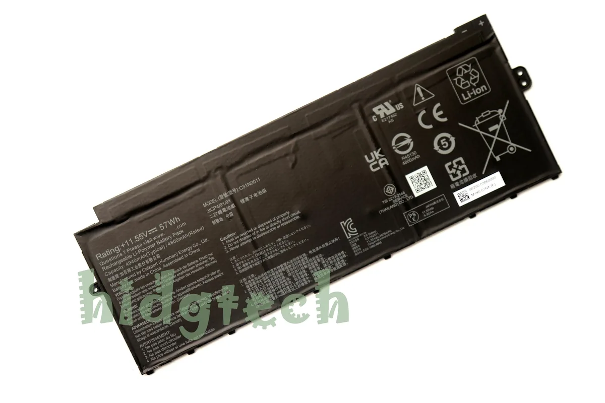 Beisite Beisite C31N2011 11.55V 57Wh laptop battery for Asus Chromebook Flip CM5 CX5 series — product photo