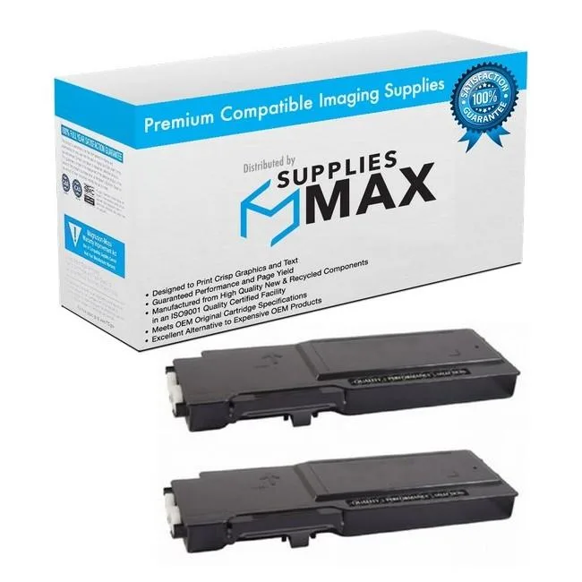 SuppliesMax SuppliesMax 2BKC2665 Black Toner Cartridge 2-Pack 6000 Pages — product photo