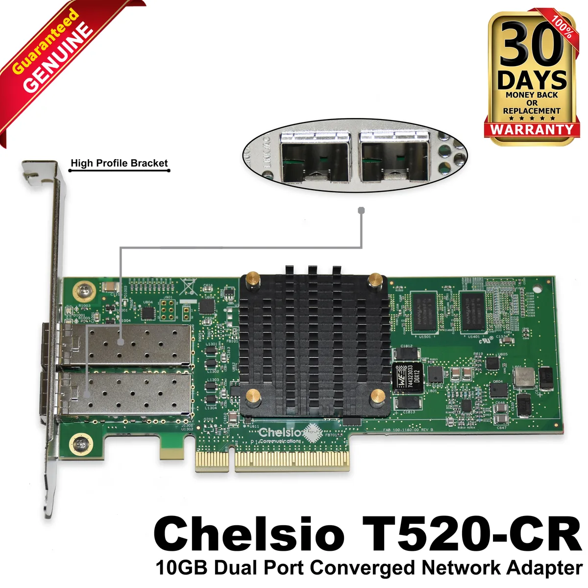 DELL DELL T520-CR 10GB Dual Port Converged Network Adapter laptop replacement part — product photo