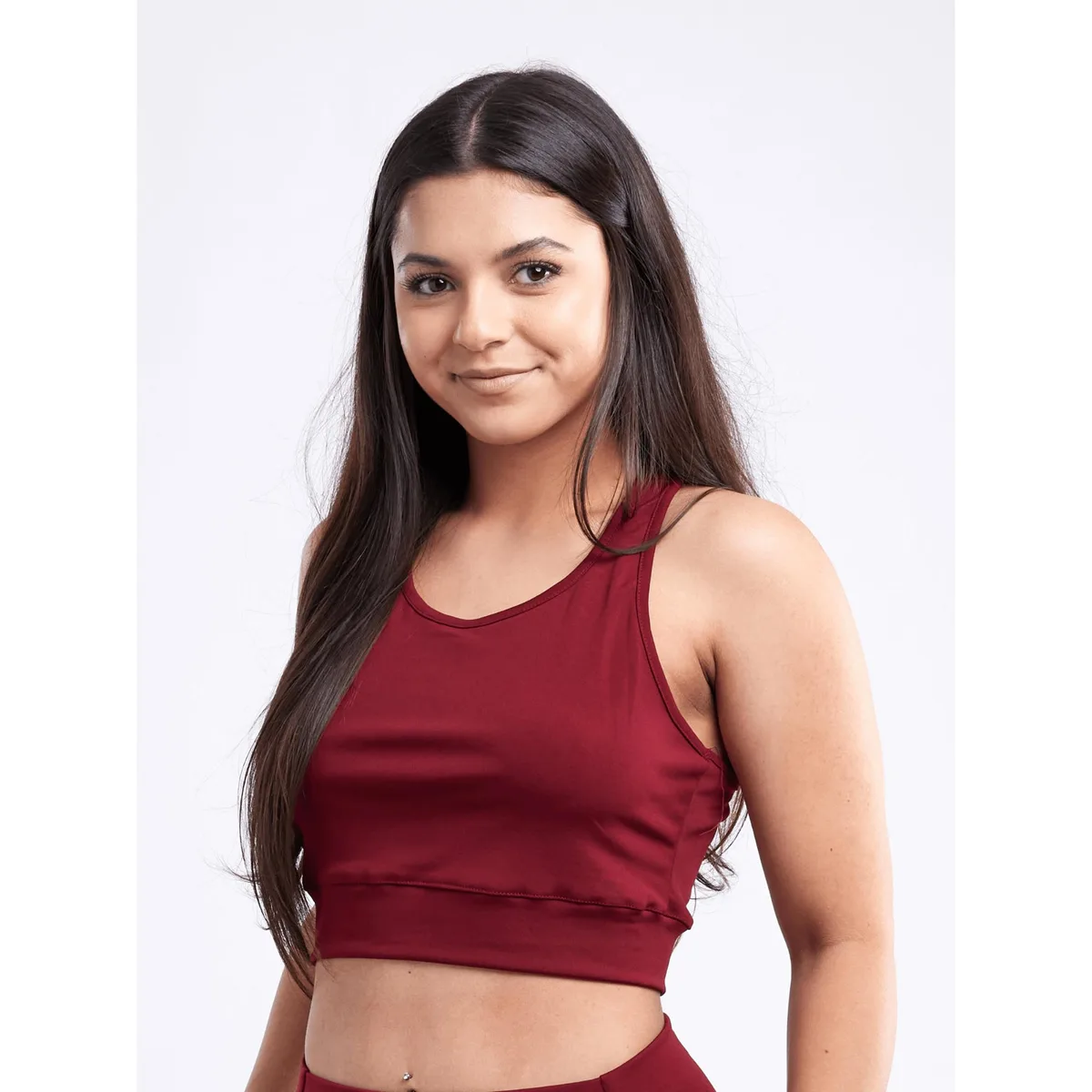 JupiterGear JupiterGear Racerback Crop Tank Top Burgundy L - XL — product photo