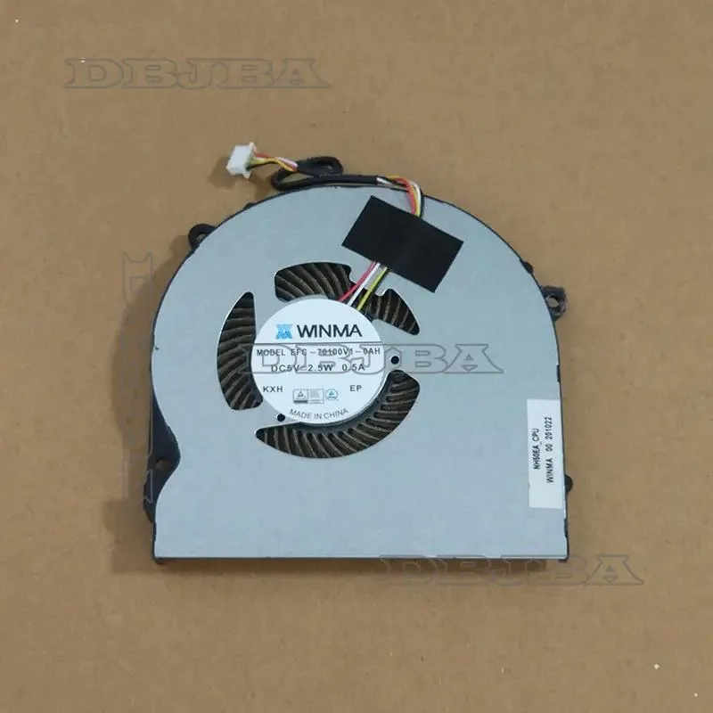 Small black laptop cooling fan with wire connector