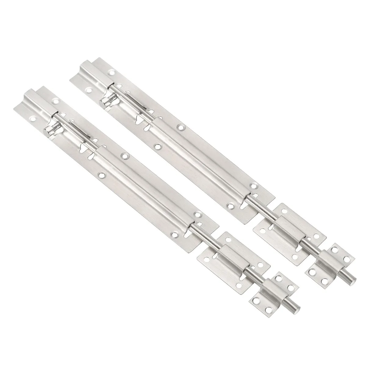 Unique-Bargains Unique-Bargains Door Bolt Latch 12 Inch 2 Pack Stainless Steel — product photo