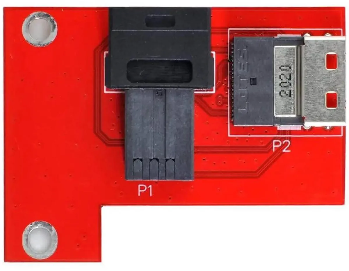 Vszerda Vszerda PCIe 4.0 Slimline SAS SFF-8654 to SFF-8643 Adapter with Bracket — product photo