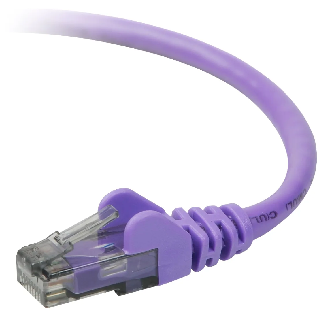 Belkin Belkin A3L980-05-PUR-S 5 ft Cat 6 purple network ethernet cable — product photo
