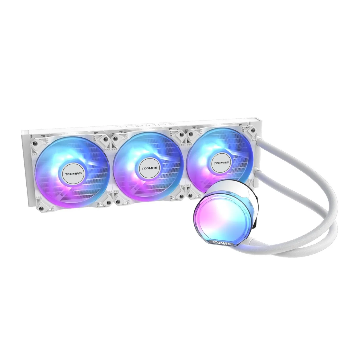 TCOMAS TCOMAS LE100N2WH36DUS 360mm white liquid cooler — product photo