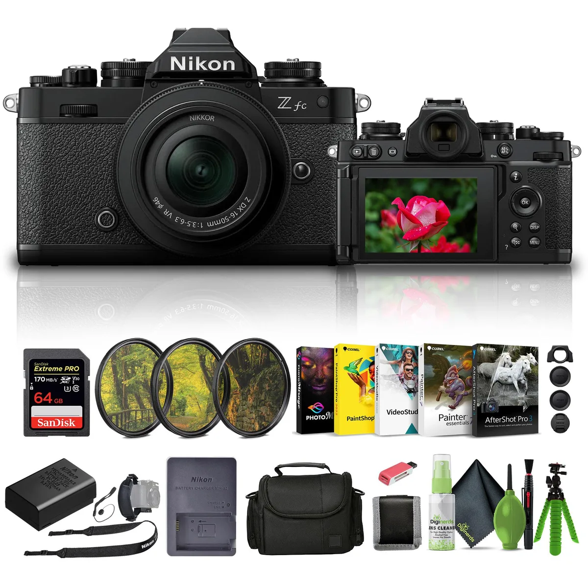 Nikon Inc Nikon Zfc Mirrorless Camera Kit Black 16-50mm 64GB — product photo