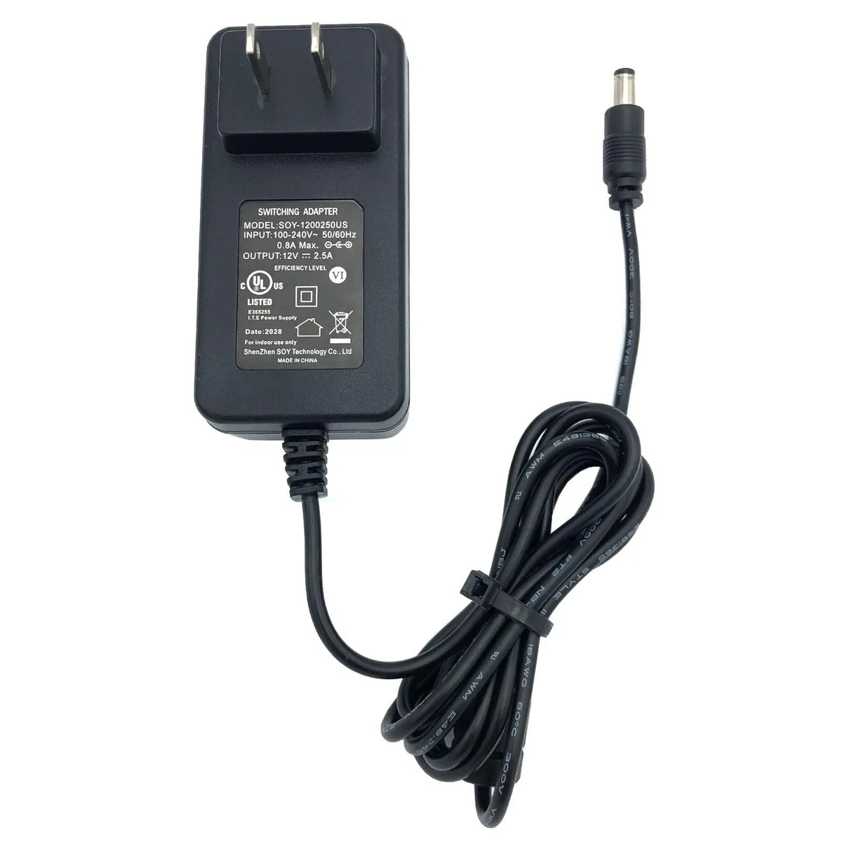 Shenzhen Kaifa Technology Co., Ltd Shenzhen Kaifa Technology Co., Ltd SOY-1200250US power adapter 12V 2.5A 5.5x2.1mm — product photo