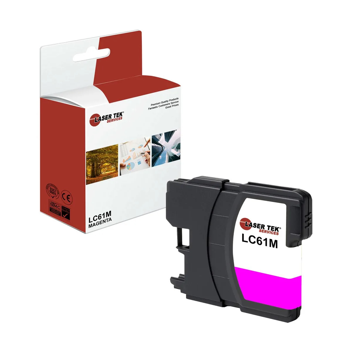 Laser Tek Services Laser Tek Services Magenta Compatible Ink Cartridge LC61M — product photo
