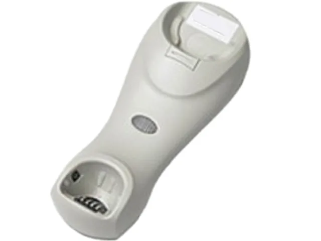White charging cradle for barcode scanners
