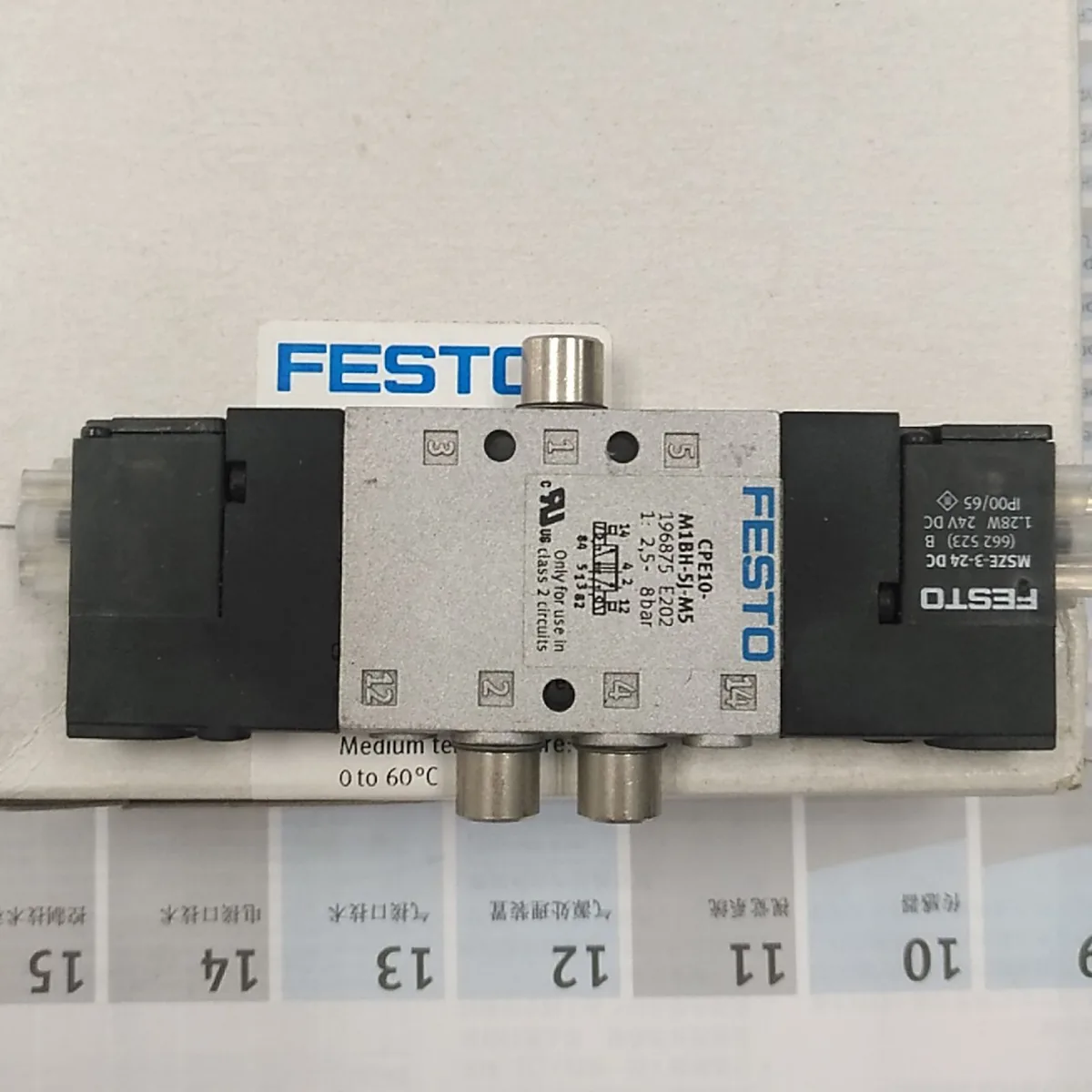 Festo Festo CPE24-M3H-5/3ES-QS-10 170346 air solenoid valve — product photo
