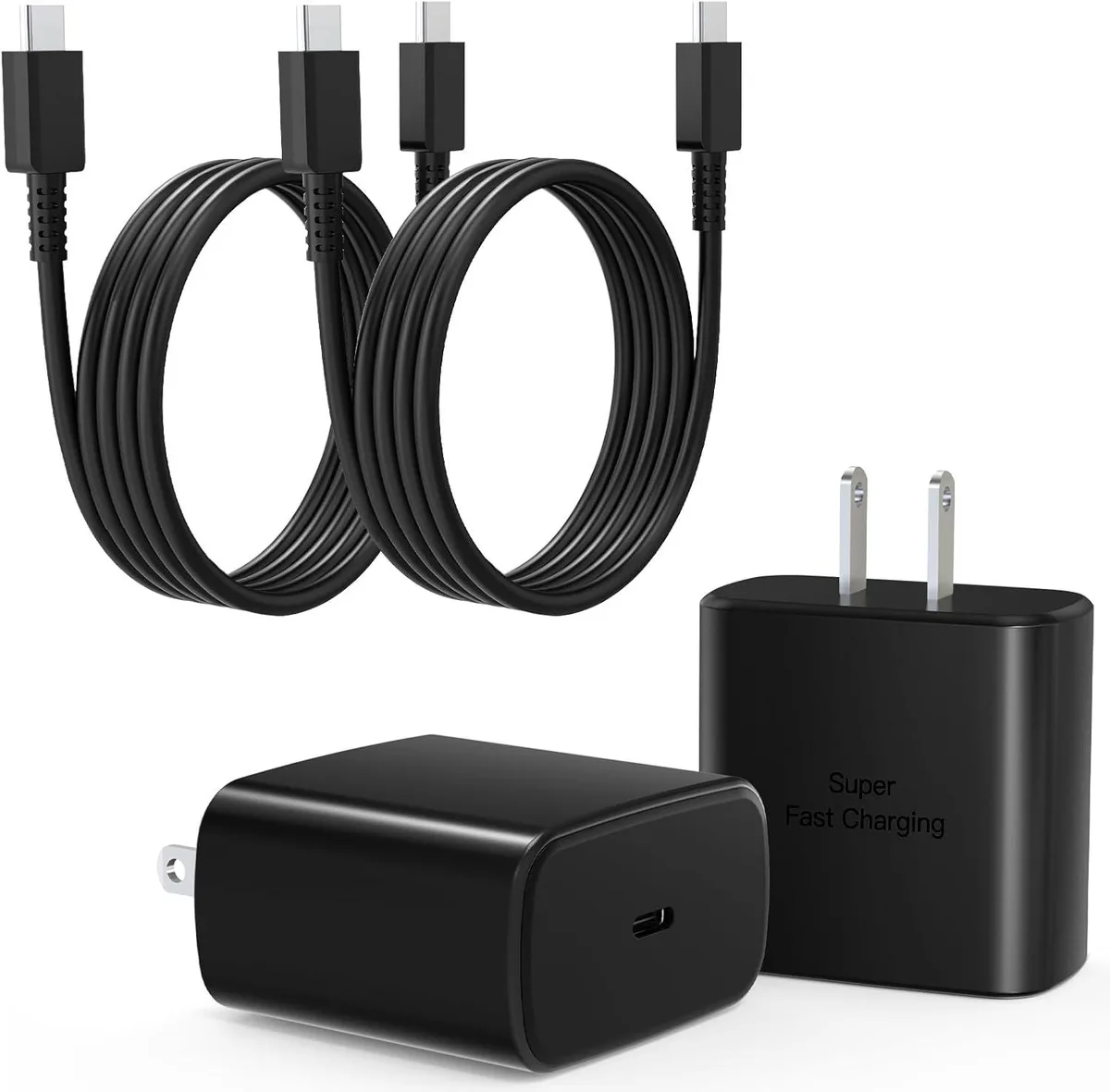 Elestur Elestur Super Fast Charger USB C 2Pack 3FT — product photo