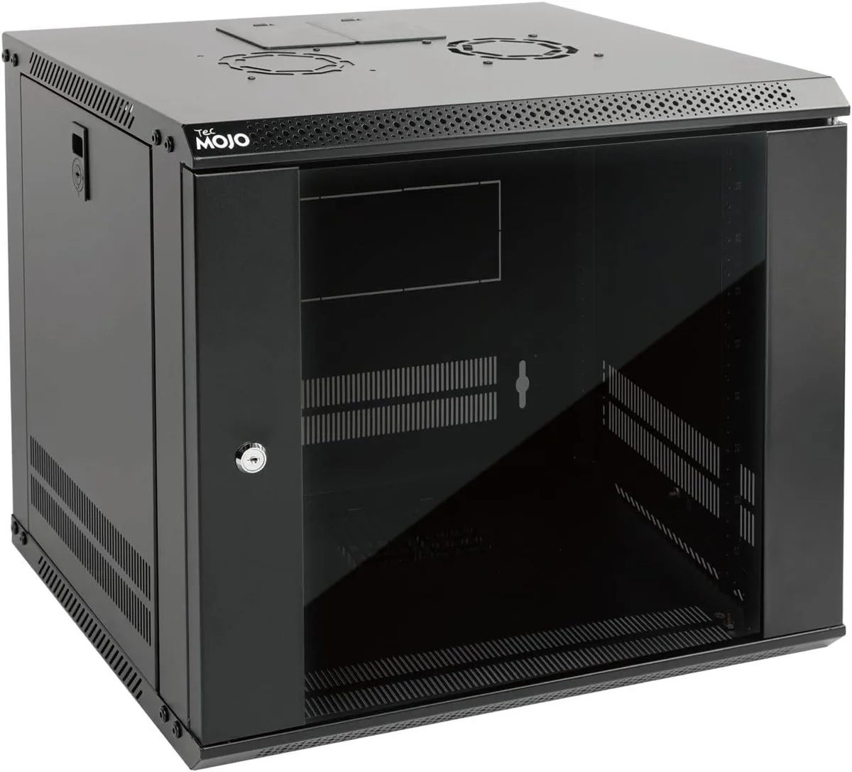 TAURKENAM TAURKENAM 9U Wall Mount Server Rack Glass Door 17.7in Depth — product photo