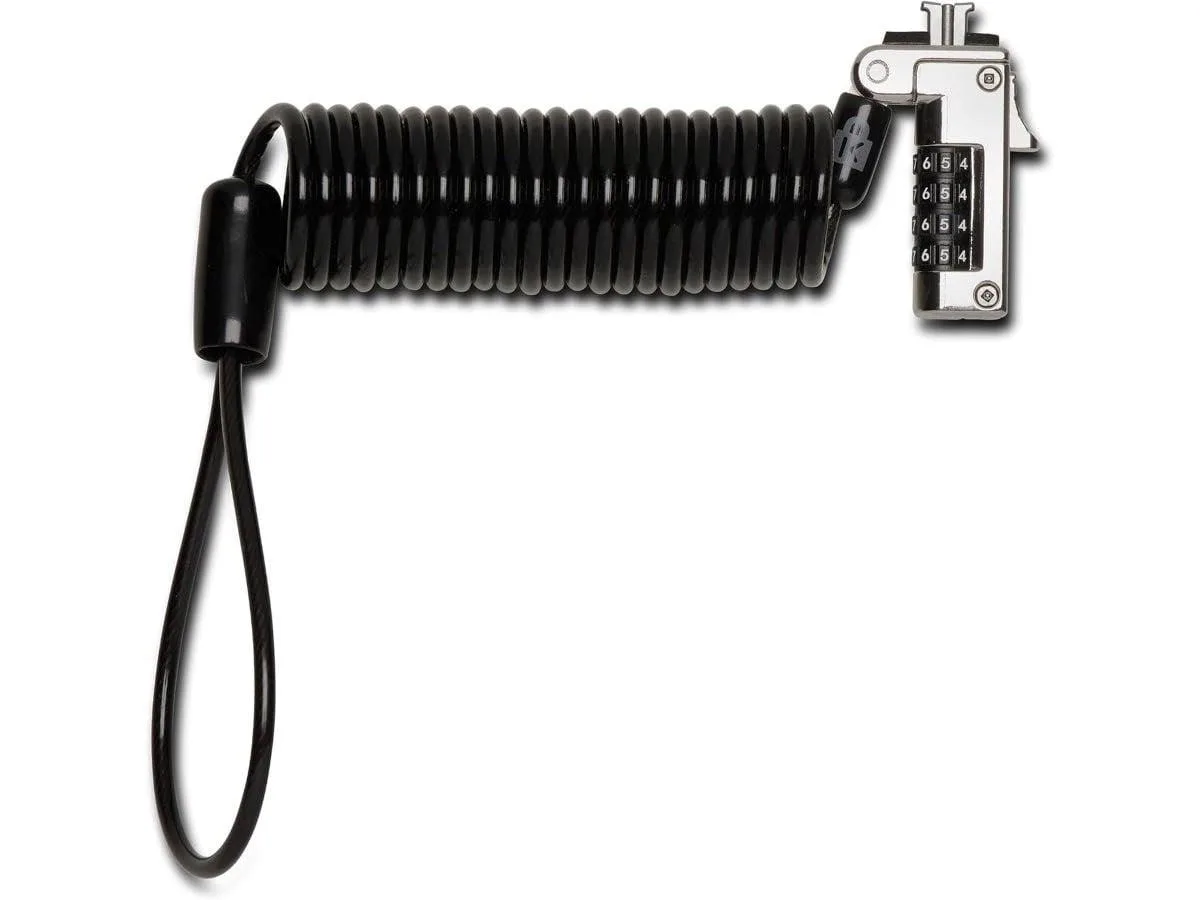 Monoprice Inc. Monoprice Inc. Slim Portable Combination Lock Standard Slot 1.8 m Cable 4-Digit Resettable — product photo
