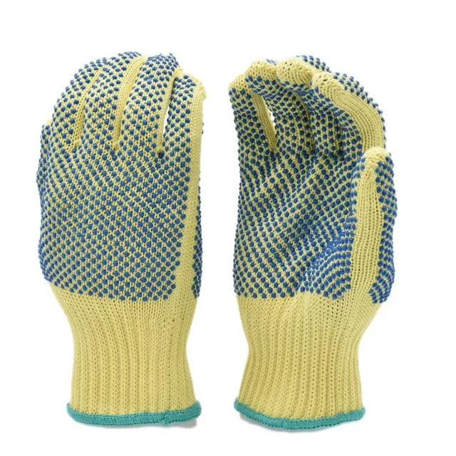 G &amp; F Products G &amp; F Products DuPont Kevlar Cut Resistant Gloves PVC Dots Medium — product photo