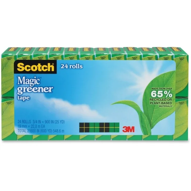 3M 3M 81224P Scotch Magic Greener Tape 24 Rolls/Pack — product photo