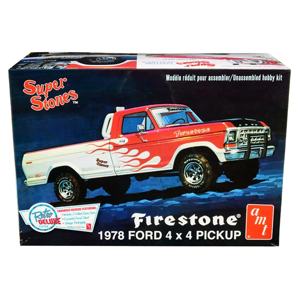 AMT AMT 1978 Ford Pickup Firestone Super Stones 1/25 Scale Model Kit Game — product photo