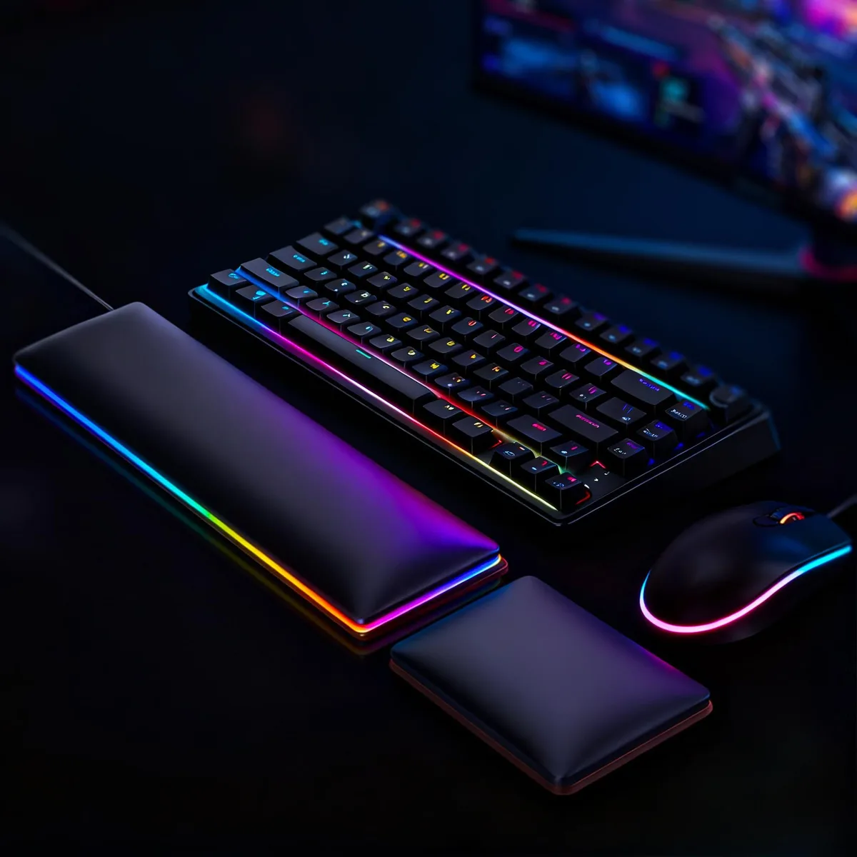  ASFSKY WR007 RGB Wrist Rest Set 60%-75% Keyboards — product photo
