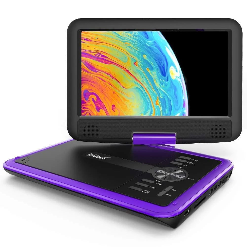 ieGeek ieGeek 11.5" Portable DVD Player Purple 9.5" Screen 2500mAh — product photo