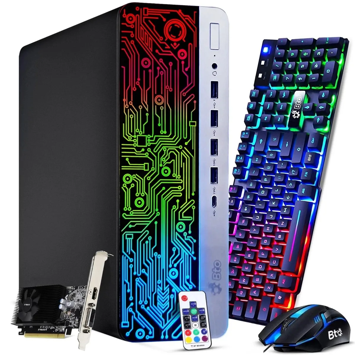 HP HP G3 RGB Gaming Desktop PC Intel Core i5-6500 16GB DDR4 256GB SSD 500GB HDD Windows 11 Pro — product photo