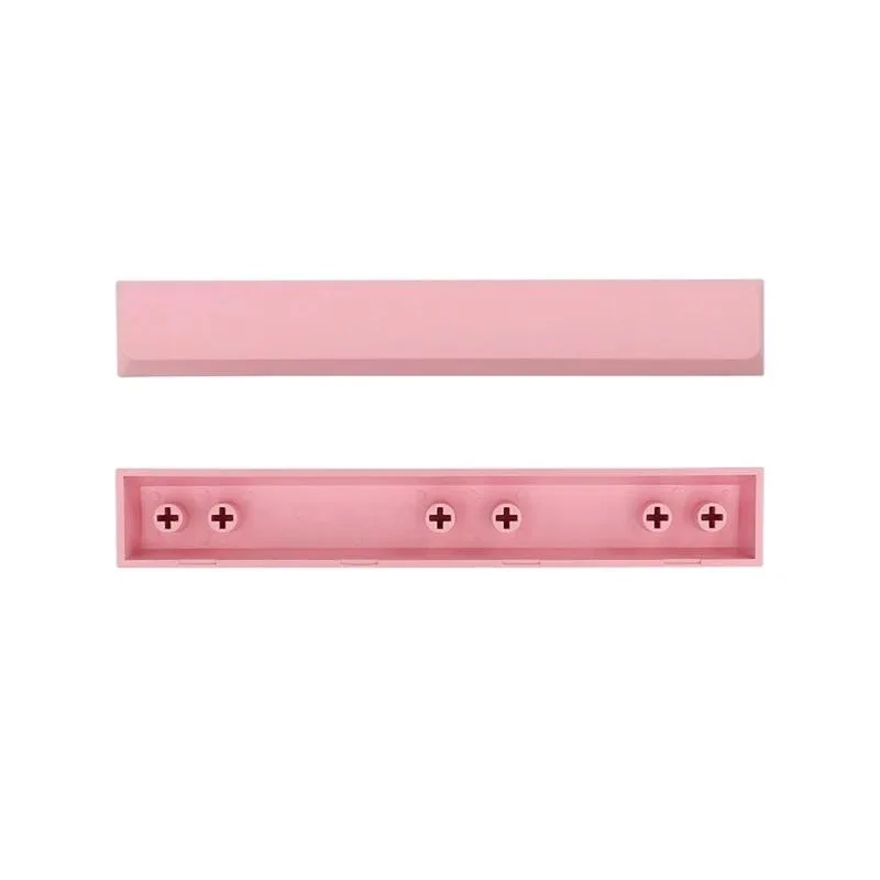 Light pink PBT spacebar keycap, 6.25U XDA profile, matte textured finish