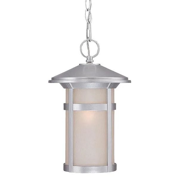 Brushed silver chandelier with MarbleX construction