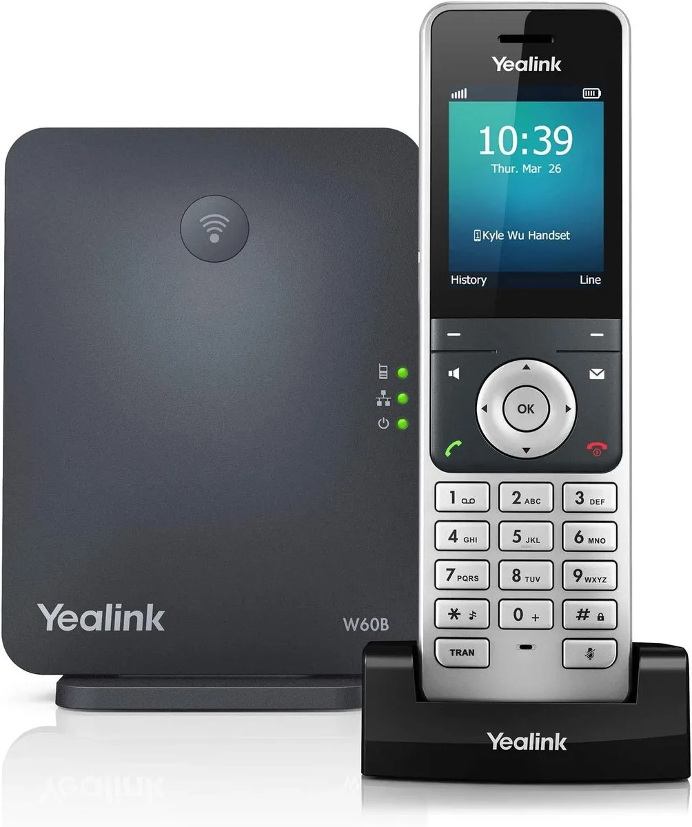 Yealink Network Technology Co., Ltd Yealink Network Technology Co., Ltd W60P 519 Cordless DECT IP Phone and Base Station voip — product photo