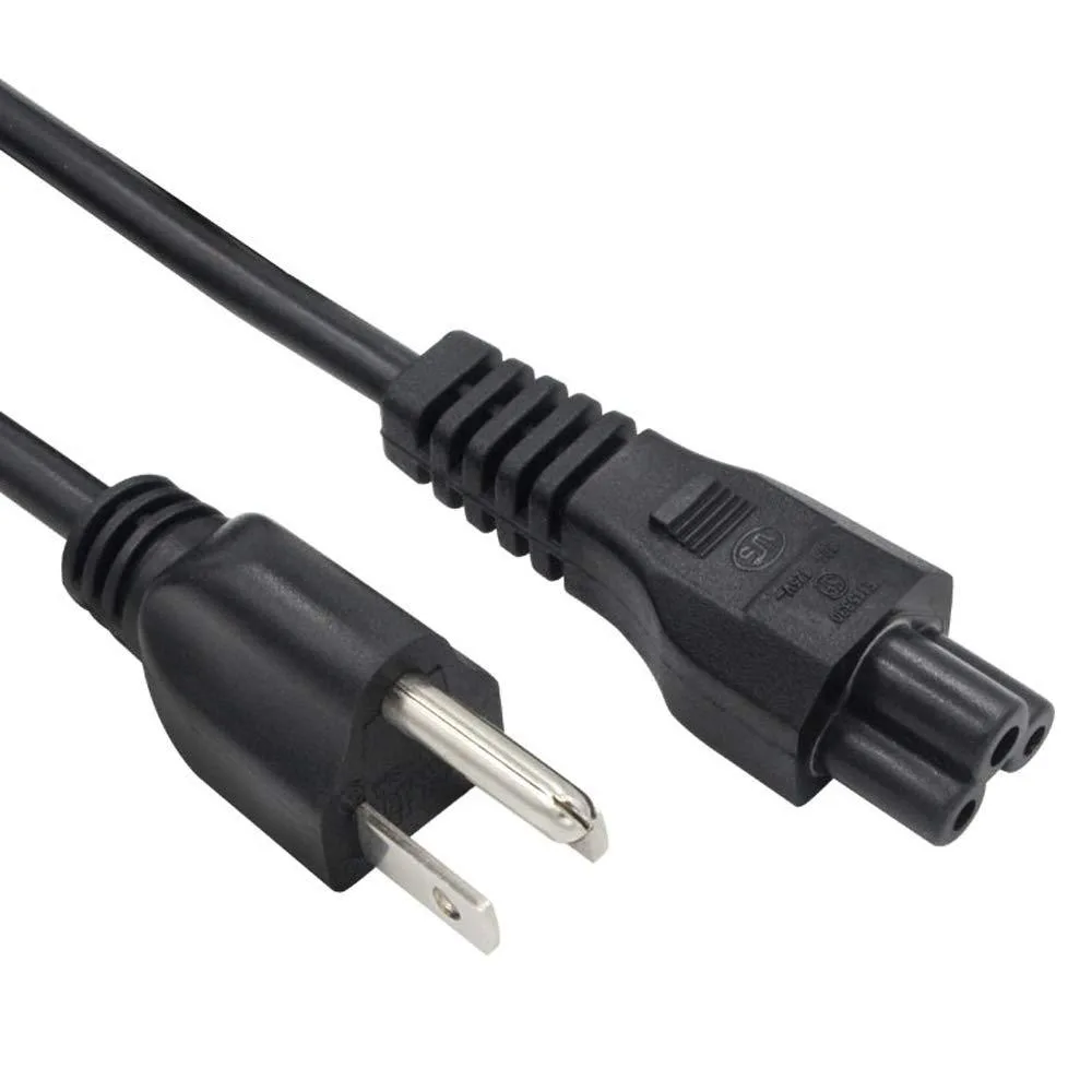  Hyfucroehai 3-Prong AC Power Cord for Laptop, NEMA 5-15P to C5, 5-Feet — product photo