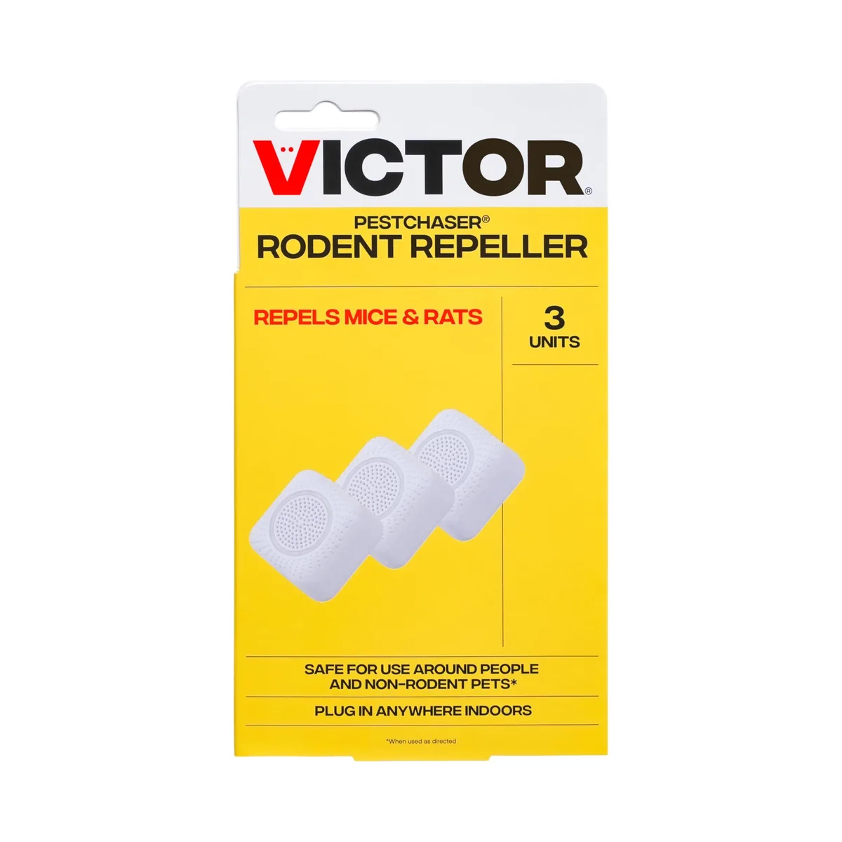 Three white plug-in pest repellers with nightlights