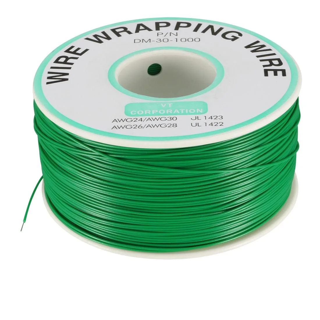 Unique-Bargains Unique-Bargains DM-30-1000 30 AWG Green 250 m 820 ft — product photo