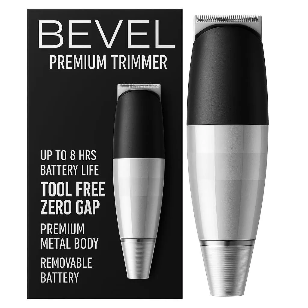 TAURKENAM TAURKENAM Beard Trimmer for Men Silver — product photo