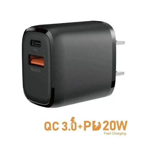  Apple Samsung Gala 20W Dual Port USB Charger Black — product photo