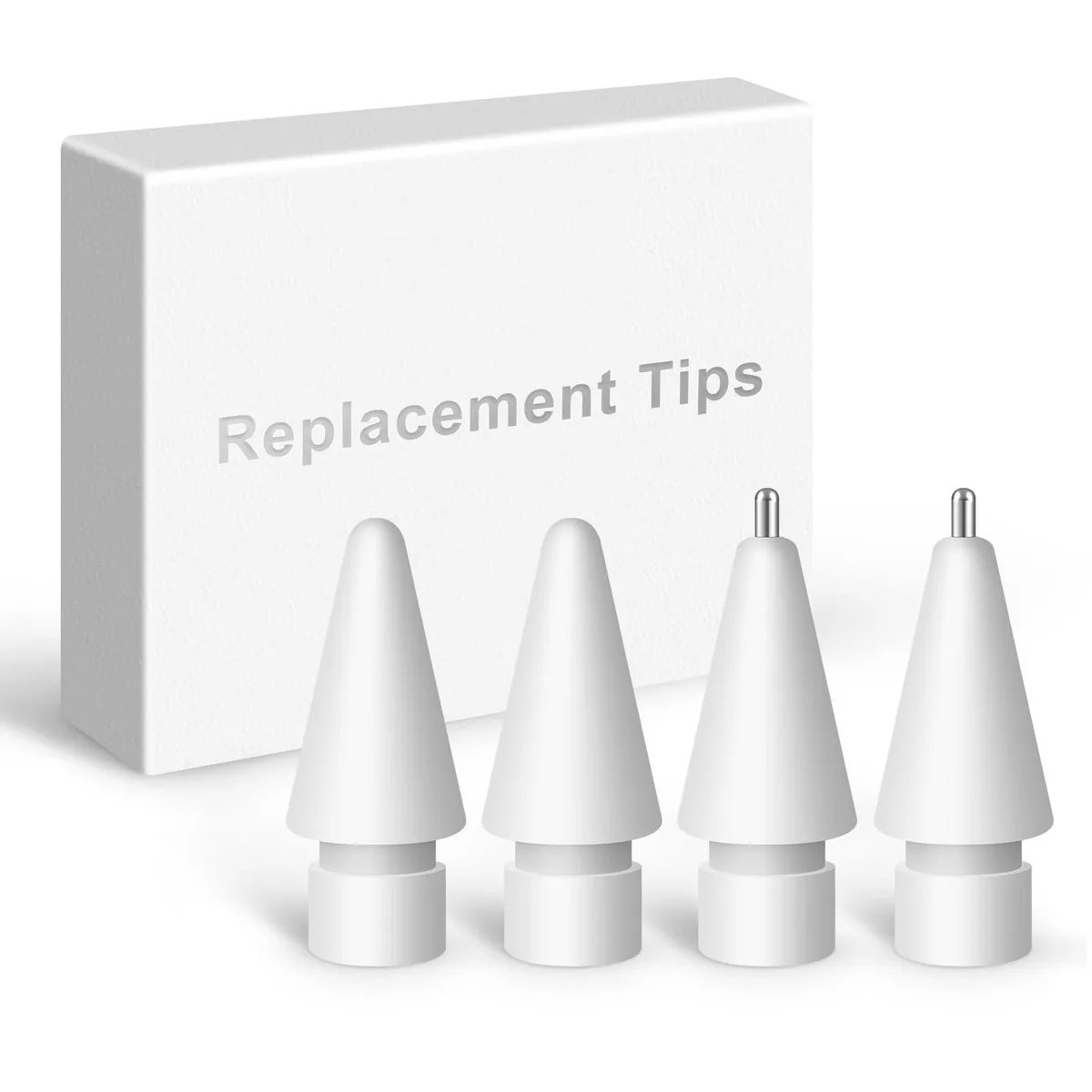 Granarbol Replacement Tips for Apple Pencil 2 White 2 Metal 2019 — product photo