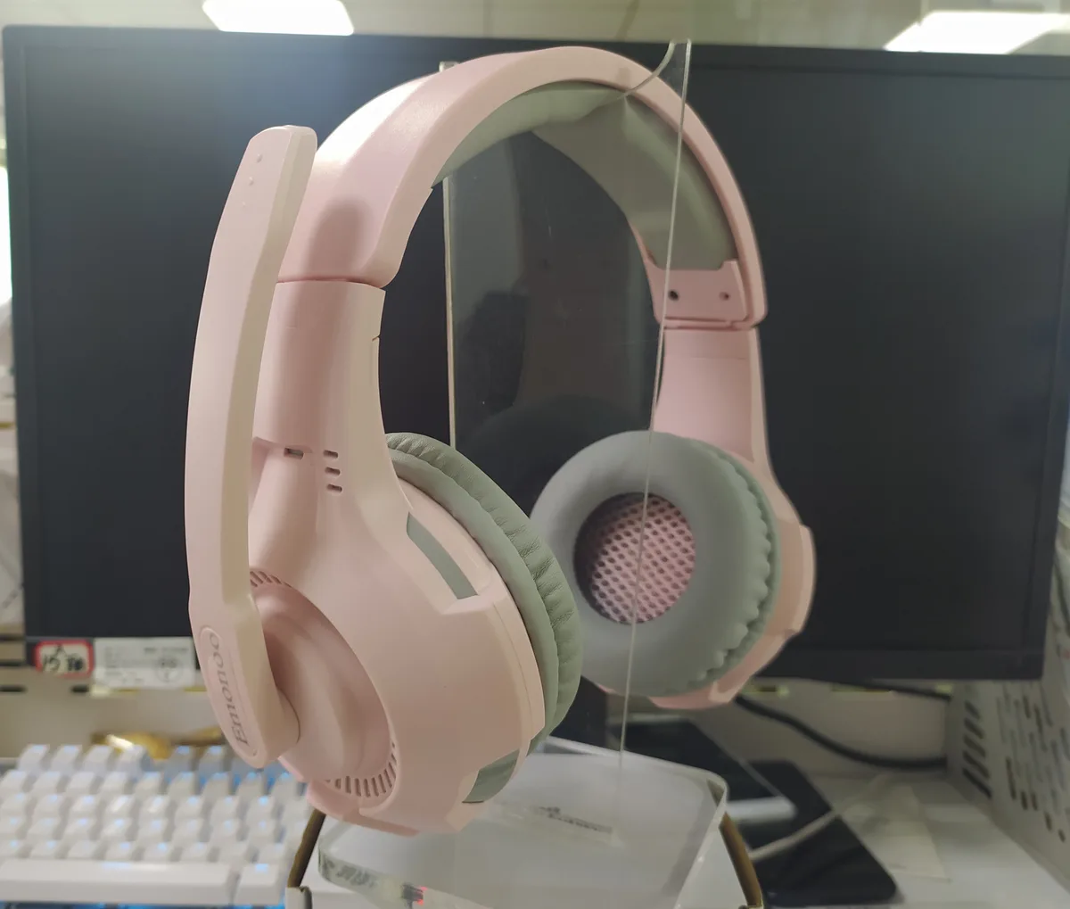 Emonoo Emonoo Gaming Headset Pink 50mm — product photo