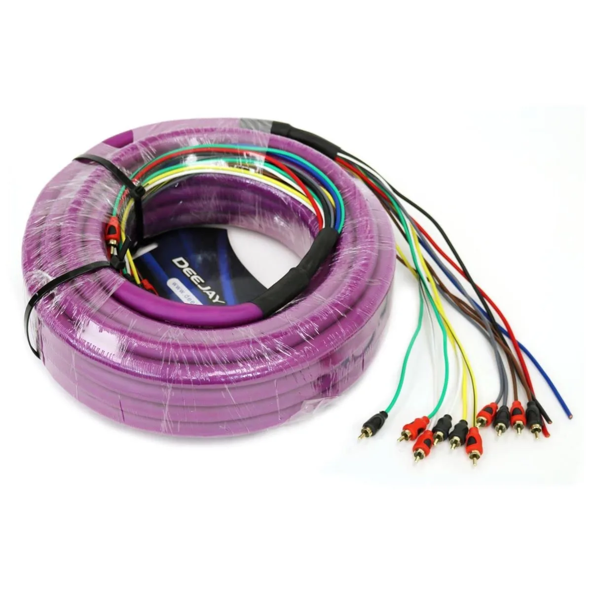 Deejay LED Deejay LED TBHMED52PURPLE Purple 52FT 10RCA 3 Power Copp — product photo
