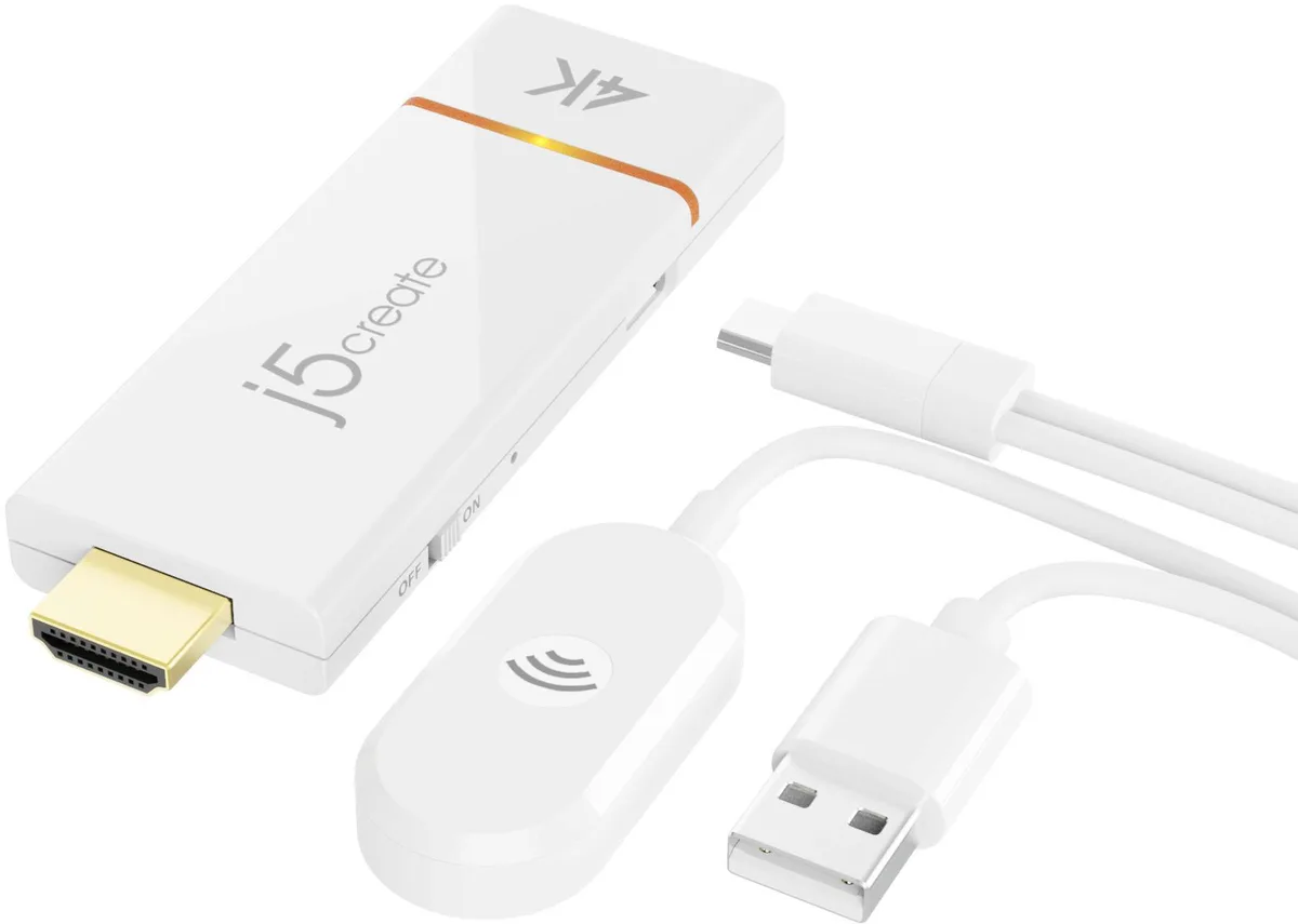 j5create j5create ScreenCast 4K Wireless Display White JVAW76 — product photo