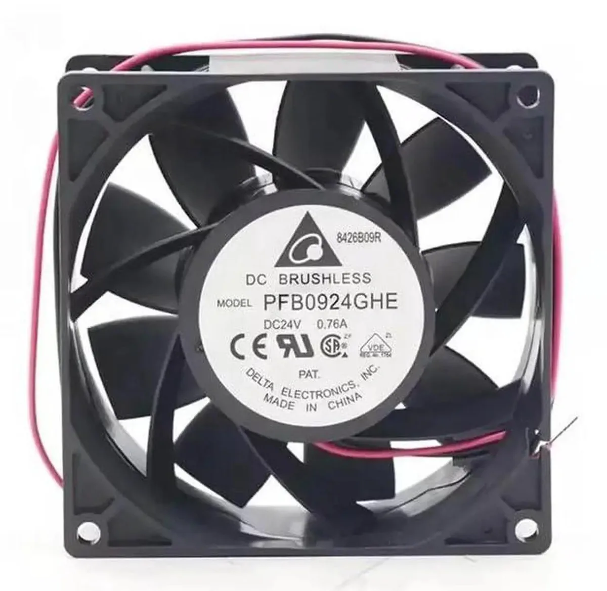 Vszerda Vszerda Delta PFB0924GHE 92x92x38mm DC 24V 0.76A Axial Fan — product photo
