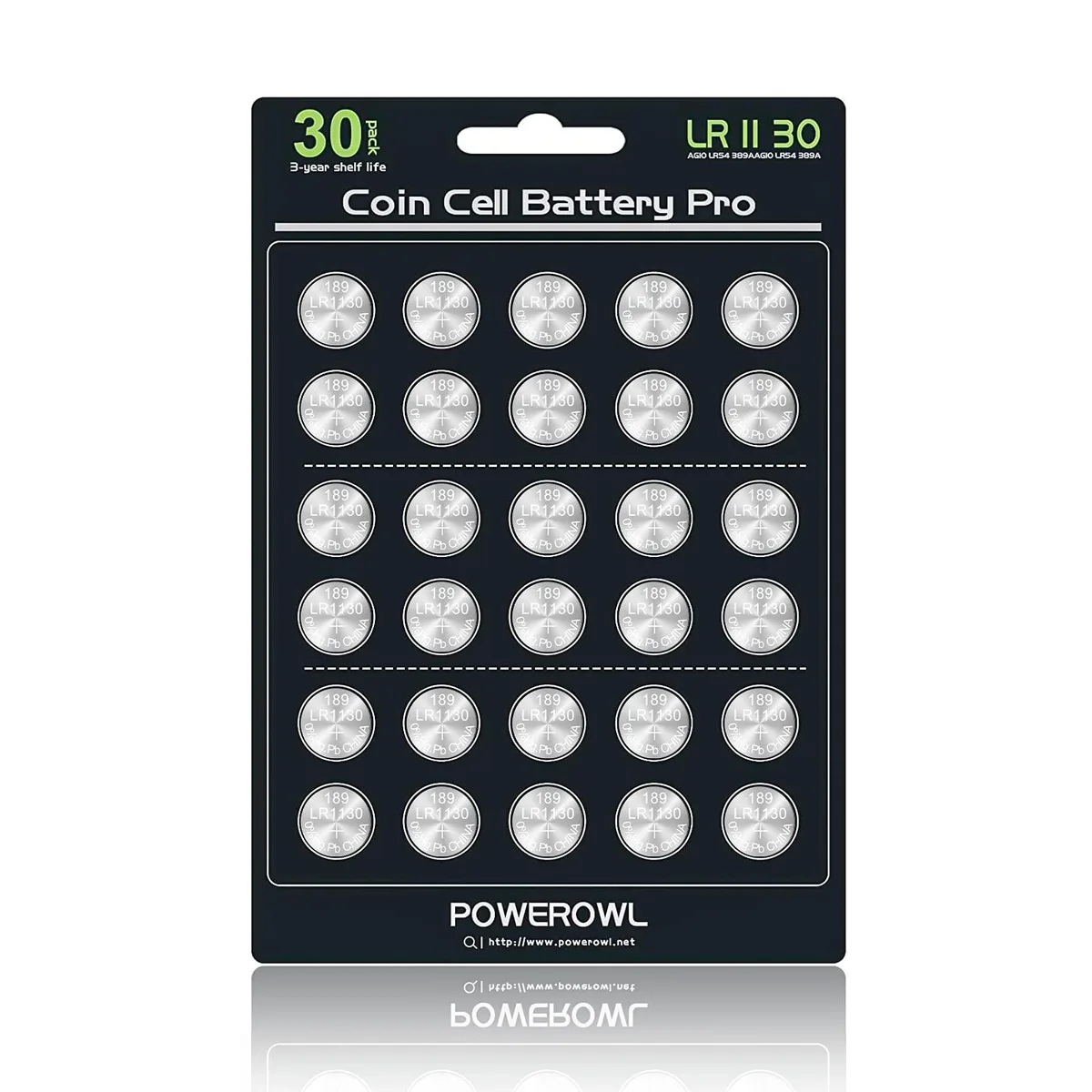 No Sew No Sew LR1130 AG10 1.5V Alkaline Button Cell 30 Pack — product photo