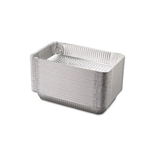 HANDI-FOIL HANDI-FOIL Steam Table Aluminum Pan Full-Size 3 3/16" Deep 50/Carton party supply — product photo