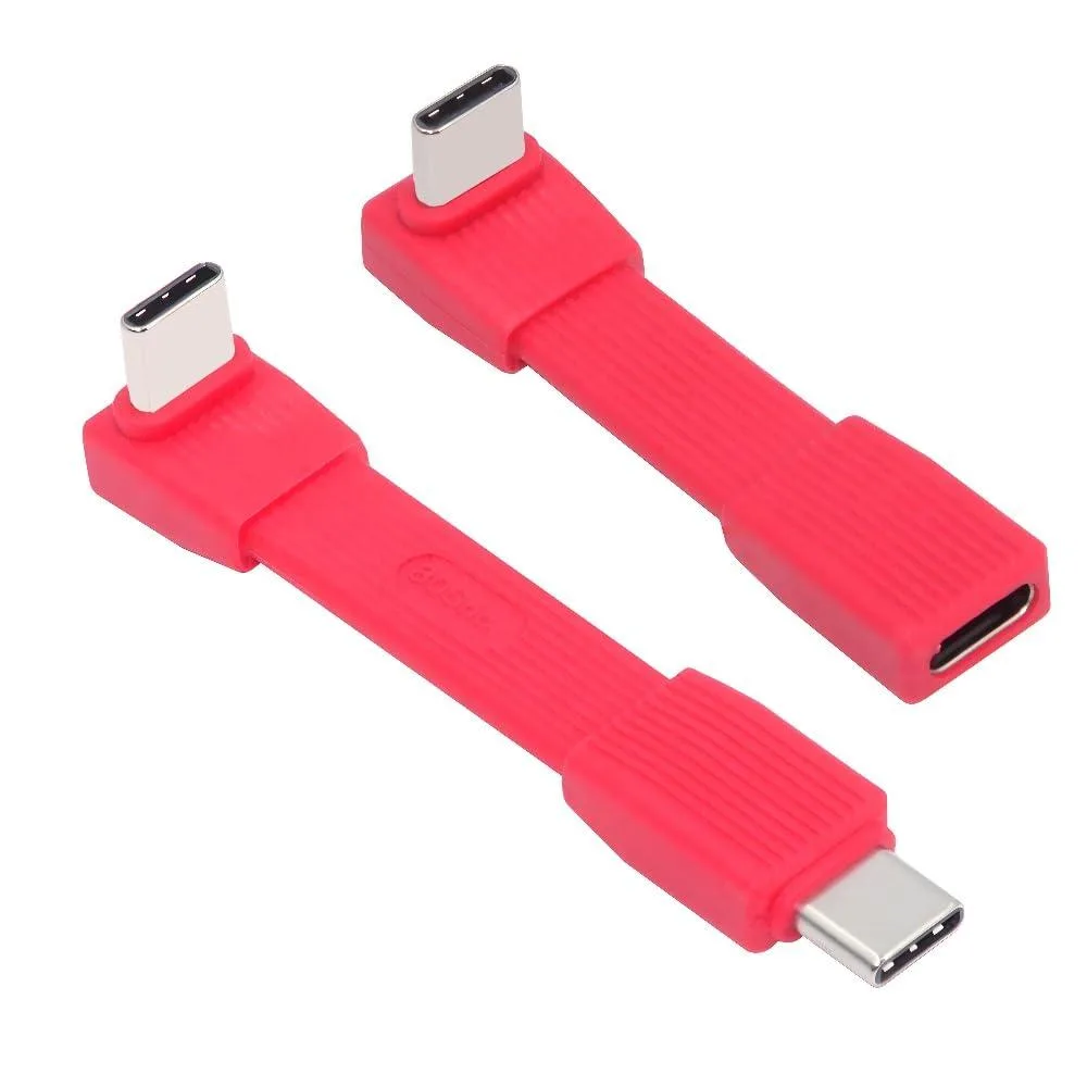 Fervit Fervit USB5.0 2-pack 80Gbps 240W 90° angled red — product photo