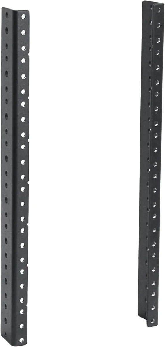 PISKEKAT PISKEKAT 8U Vertical Rack Rails Kit 2 PCS Black — product photo